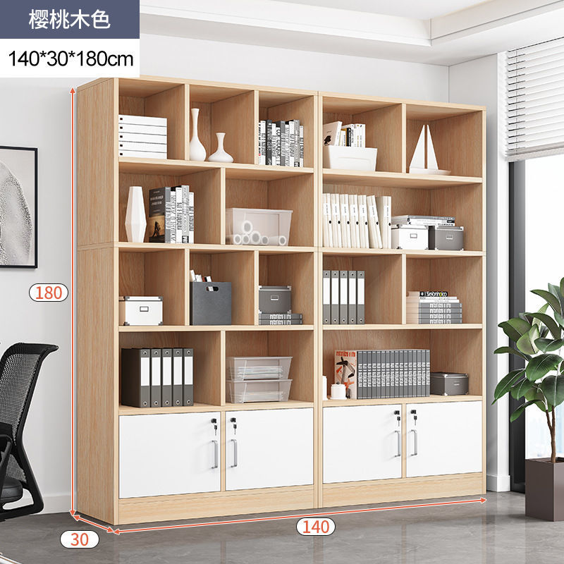 Bookcase Bookshelf Combination Student Locker with Door Bookcase Bookshelf Floor Storage Shelf Living Room Bedroom Bookcase