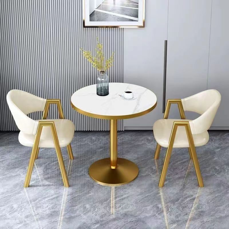 Nordic Style Negotiation Table and Chair Combination Reception Simple Small Apartment Milk Tea Sales Office Balcony Leisure Small round Table