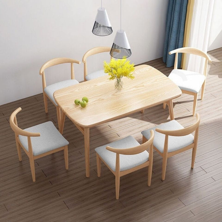 Dining Table Home Small Apartment Modern Simple Dining Tables and Chairs Set Dining Table Rectangular Table Leisure Fast Food Restaurant Table and Chair