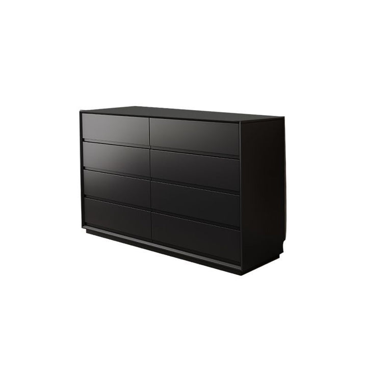 Black Solid Wood Eight Spares Cabinet Living Room Simple Storage Organizer Five BucketsinsWind Floor Bedroom Bed Front Cabinet Advanced Sense