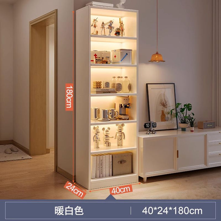 Bookcase Bookshelf Simple Floor Multi-Layer Living Room Storage Cabinet Bedroom Wall Bay Window Shelf Cabinet Locker