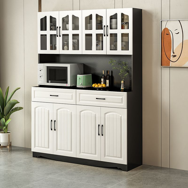 European-Style Kitchen Sideboard Cabinet Simple Cupboard Locker Living Room Cabinet Dining Room Cabinet Multi-Functional Wine Cabinet