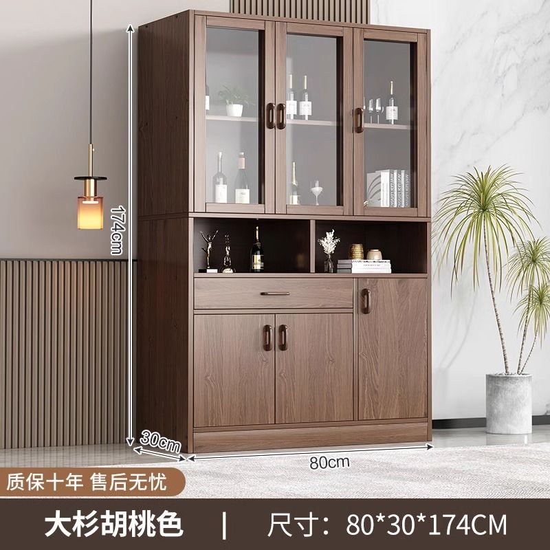 2024New Wine Cabinet Home Display Cabinet Living Room Shelf Wall Display Cabinet Simple Multi-Layer Hallway Locker