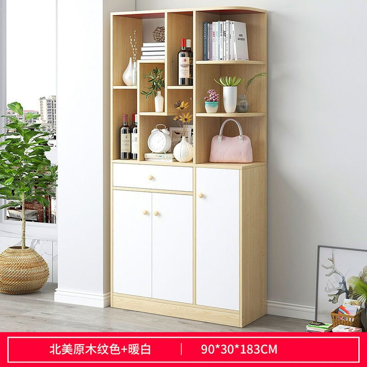 Bookcase Bookshelf Combination Student Locker with Door Bookcase Bookshelf Floor Storage Shelf Living Room Bedroom Bookcase