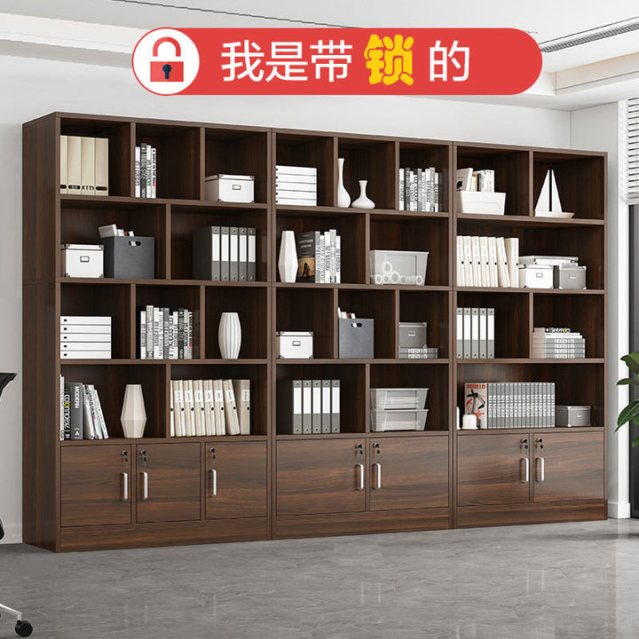 Bookcase Bookshelf Combination Student Locker with Door Bookcase Bookshelf Floor Storage Shelf Living Room Bedroom Bookcase