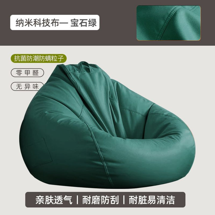 Bean Bag Reclining and Sleeping Single Bedroom Balcony Tatami Leisure Recliner Faux Leather Lazy Bone Chair