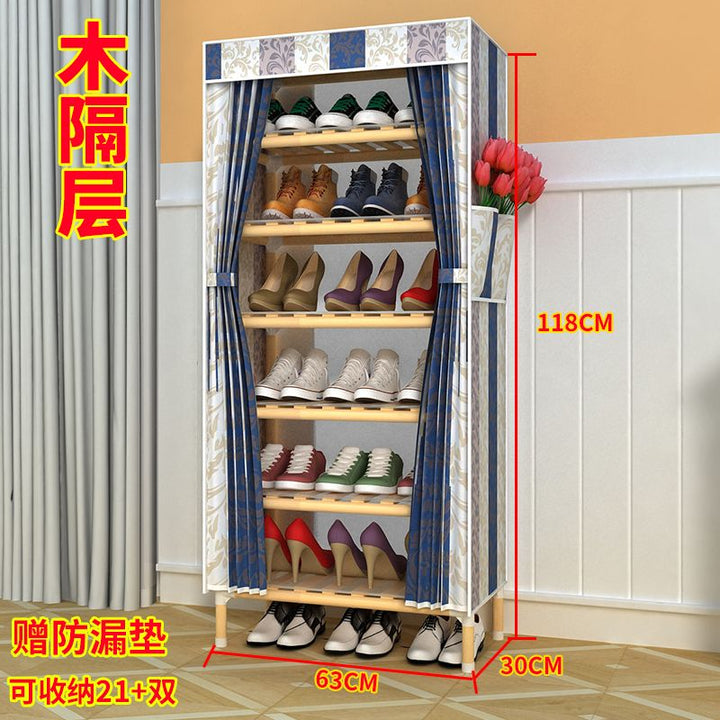 Shoe Rack Multi-Layer Household Large Capacity Shoe Cabinet Entrance Student Dormitory Bedroom Entrance Multi-Functional Bookshelf and Storage Shelf