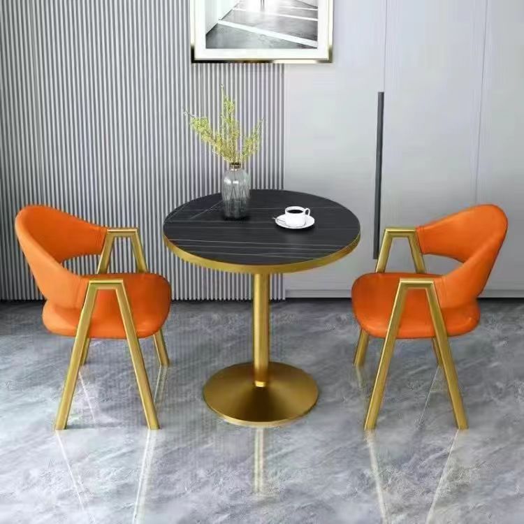 Nordic Style Negotiation Table and Chair Combination Reception Simple Small Apartment Milk Tea Sales Office Balcony Leisure Small round Table