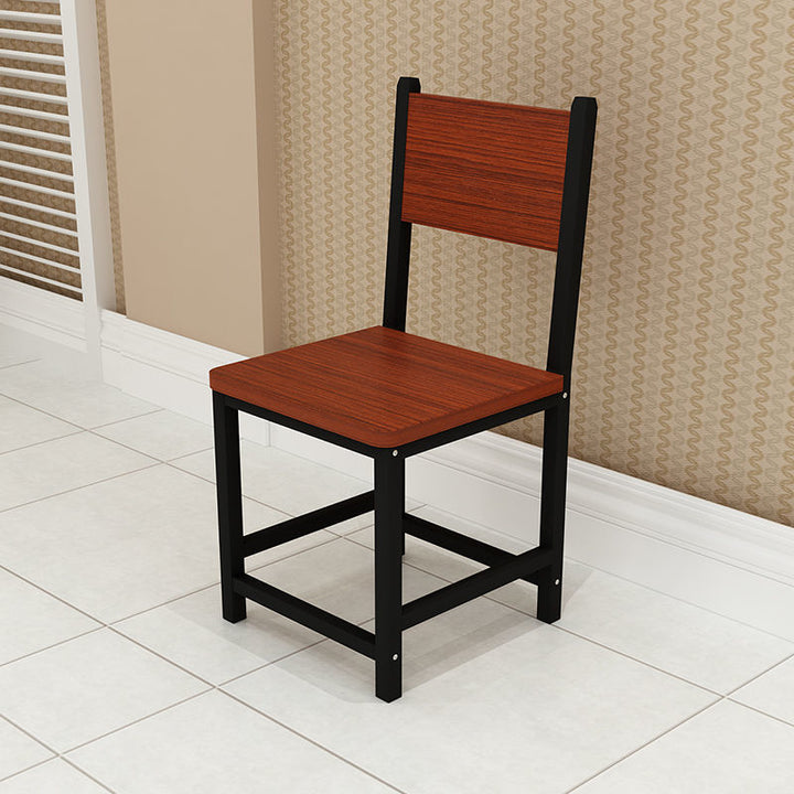 Simple Steel Wood Student Dining Chair Office Chair Simple Restaurant Chair Dining Chair Snack Shop Backrest Chair Home Dining Chair