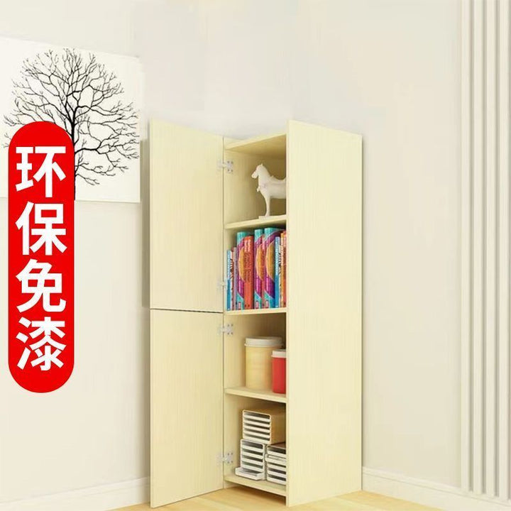 Bedroom Living Room Locker White with Door Corner Cabinet Corner Cabinet Corner Cabinet Corner Cabinet Storage Cabinet Corner Storage Rack