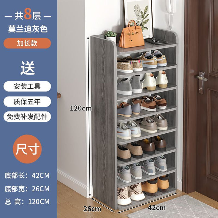 Shoe Rack Multi-Layer Home Doorway Gap Storage Fantastic Bedroom Dorm Small Narrow Shoe Cabinet for Space-Saving Rental House