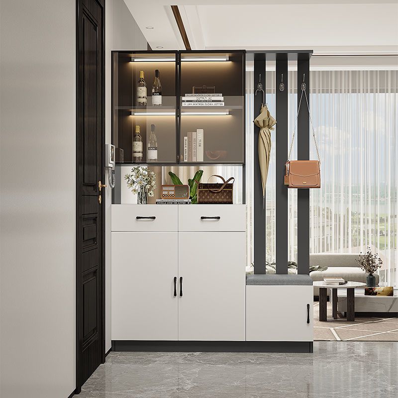 Entrance Cabinet Dining Room Hallway Entrance Simple Modern Subareas Screens Living Room Covering Open Cabinet