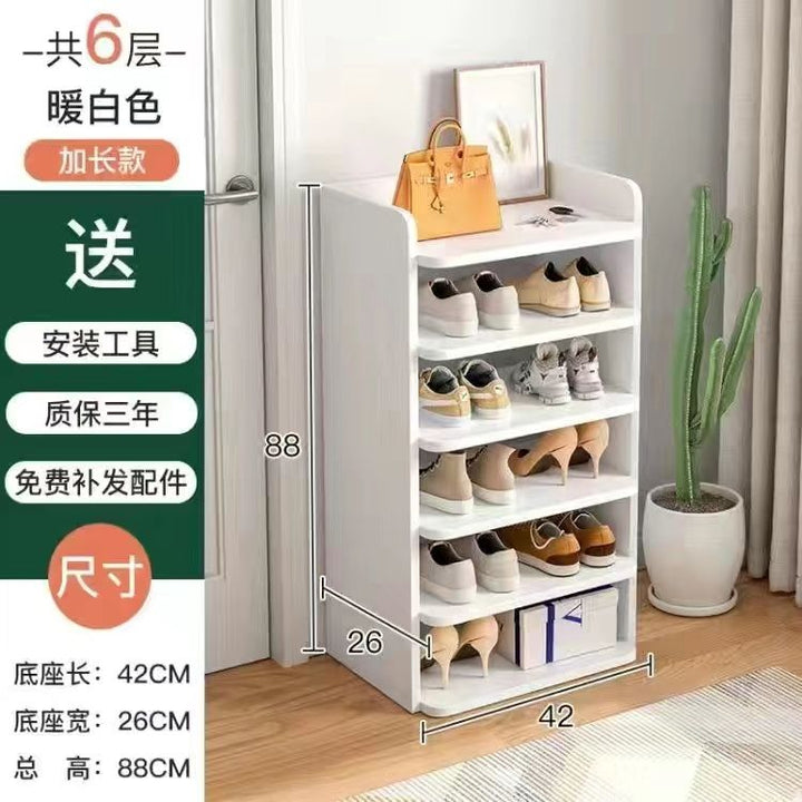 Shoe Rack Multi-Layer Home Doorway Gap Storage Fantastic Bedroom Dorm Small Narrow Shoe Cabinet for Space-Saving Rental House