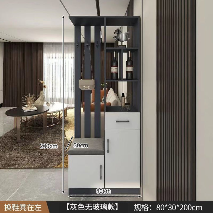 Entrance Cabinet Dining Room Hallway Entrance Simple Modern Subareas Screens Living Room Covering Open Cabinet