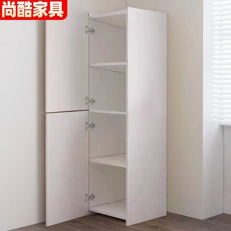 Bedroom Living Room Locker White with Door Corner Cabinet Corner Cabinet Corner Cabinet Corner Cabinet Storage Cabinet Corner Storage Rack