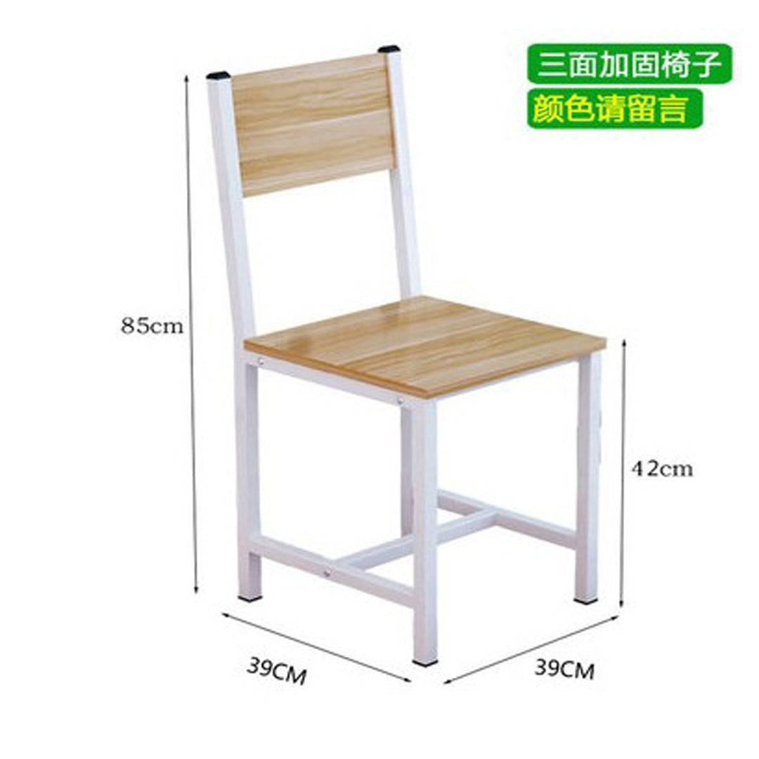 Simple Steel Wood Student Dining Chair Office Chair Simple Restaurant Chair Dining Chair Snack Shop Backrest Chair Home Dining Chair