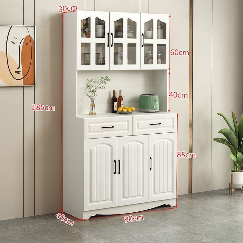 European-Style Kitchen Sideboard Cabinet Simple Cupboard Simple Locker Living Room Cabinet Dining Room Tea Cabinet Multifunctional Wine Cabinet