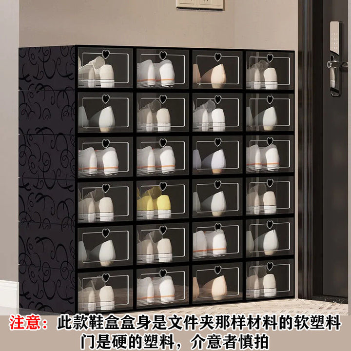 Transparent Shoe Box Multi-Layer Dustproof Shoe Cabinet Bedroom and Household Shoes Storage Box Multi-Functional Shoe Rack Children's Special Shoe Cabinet