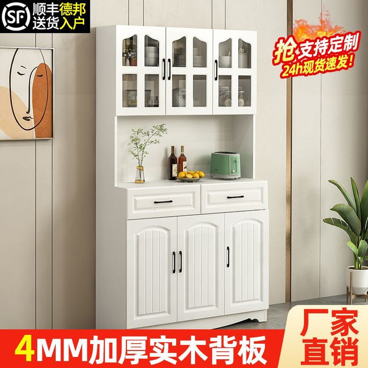 European-Style Kitchen Sideboard Cabinet Simple Cupboard Simple Locker Living Room Cabinet Dining Room Tea Cabinet Multifunctional Wine Cabinet