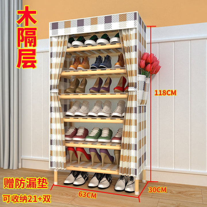 Shoe Rack Multi-Layer Household Large Capacity Shoe Cabinet Entrance Student Dormitory Bedroom Entrance Multi-Functional Bookshelf and Storage Shelf