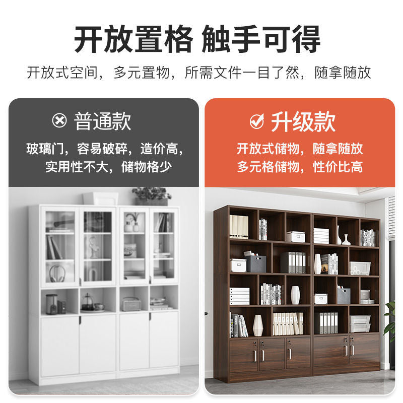 Bookcase Bookshelf Combination Student Locker with Door Bookcase Bookshelf Floor Storage Shelf Living Room Bedroom Bookcase