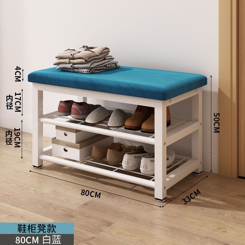 Shoe Changing Stool Doorway Storage Shelf Coat Rack Floor Bedroom and Household Multifunctional Hanging Clothes Hanger Simple Shoe Cabinet Shoe Rack