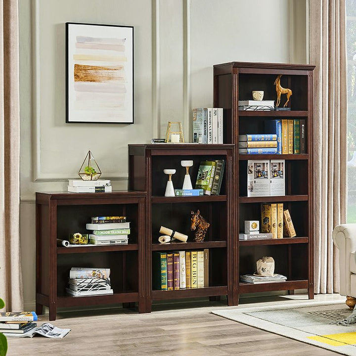 American-Style Solid Wood Bookshelf Bookcase Shelf Simple Modern Combination Simple Storage Cabinet European-Style Bookcase Living Room