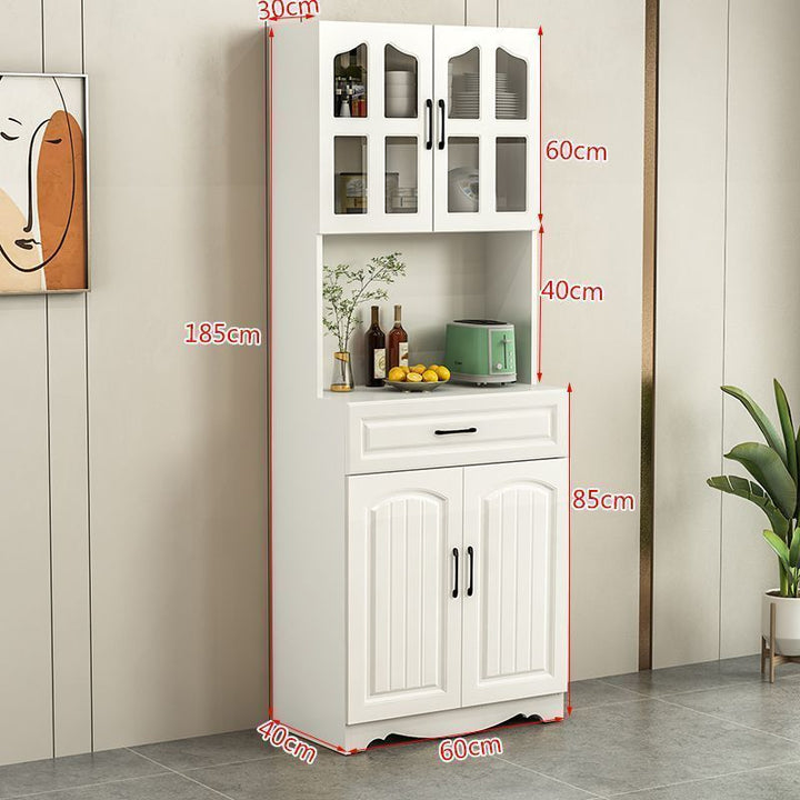 European-Style Kitchen Sideboard Cabinet Simple Cupboard Simple Locker Living Room Cabinet Dining Room Tea Cabinet Multifunctional Wine Cabinet