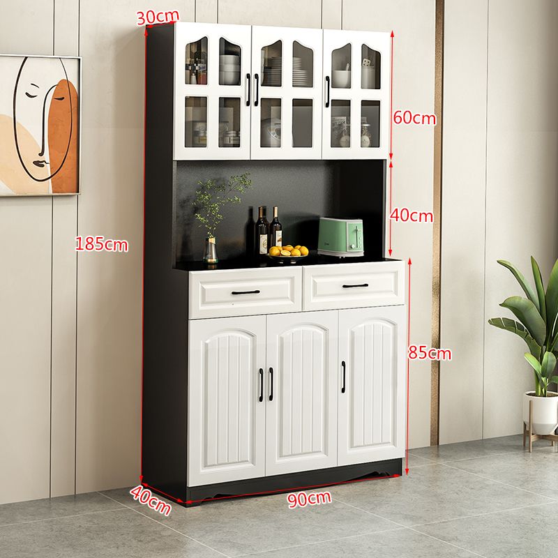 European-Style Kitchen Sideboard Cabinet Simple Cupboard Locker Living Room Cabinet Dining Room Cabinet Multi-Functional Wine Cabinet