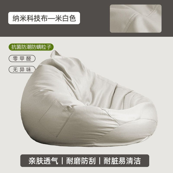 Bean Bag Reclining and Sleeping Single Bedroom Balcony Tatami Leisure Recliner Faux Leather Lazy Bone Chair