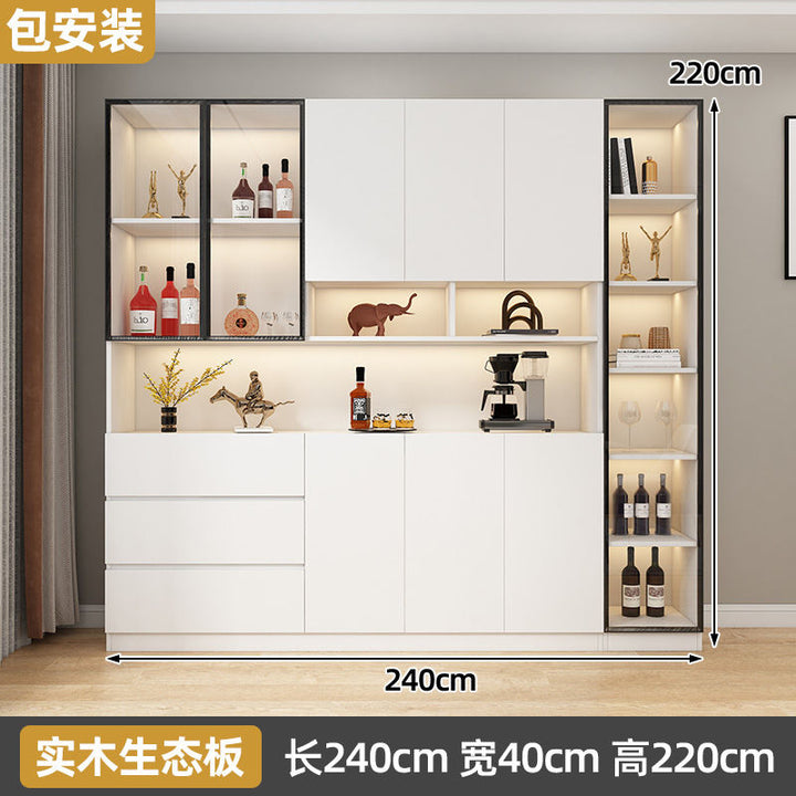 Bailixin Side Cabinet Wine Cabinet Combined Bookcase with Storage Glass Door Storage Household Heightened Living Room Study Cabinet