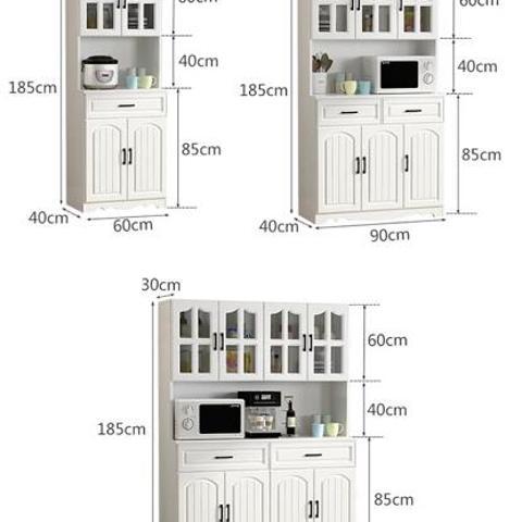 European-Style Kitchen Sideboard Cabinet Simple Cupboard Locker Living Room Cabinet Dining Room Cabinet Multi-Functional Wine Cabinet