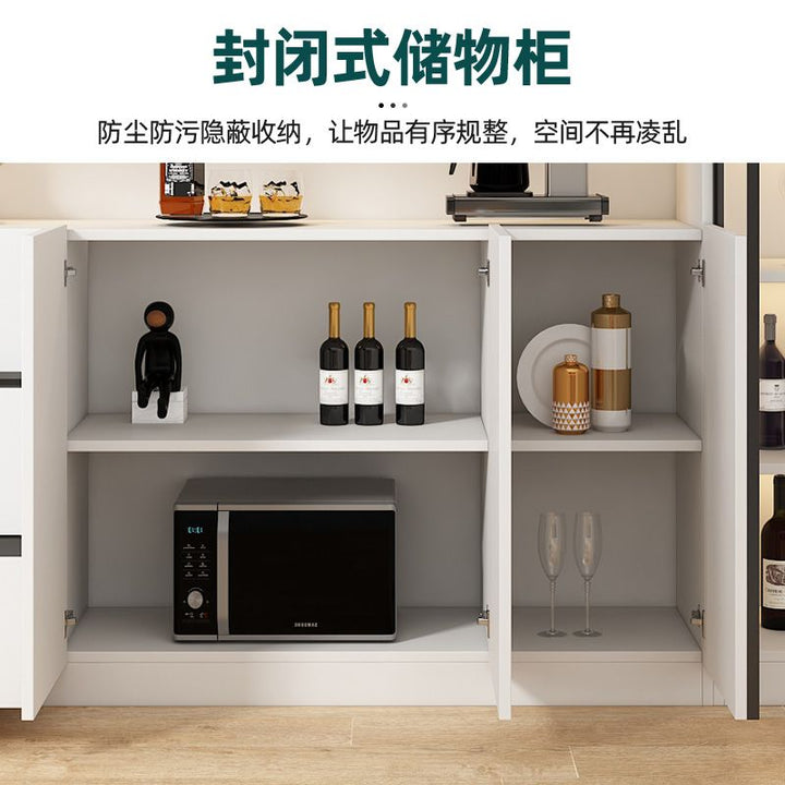 Bailixin Side Cabinet Wine Cabinet Combined Bookcase with Storage Glass Door Storage Household Heightened Living Room Study Cabinet