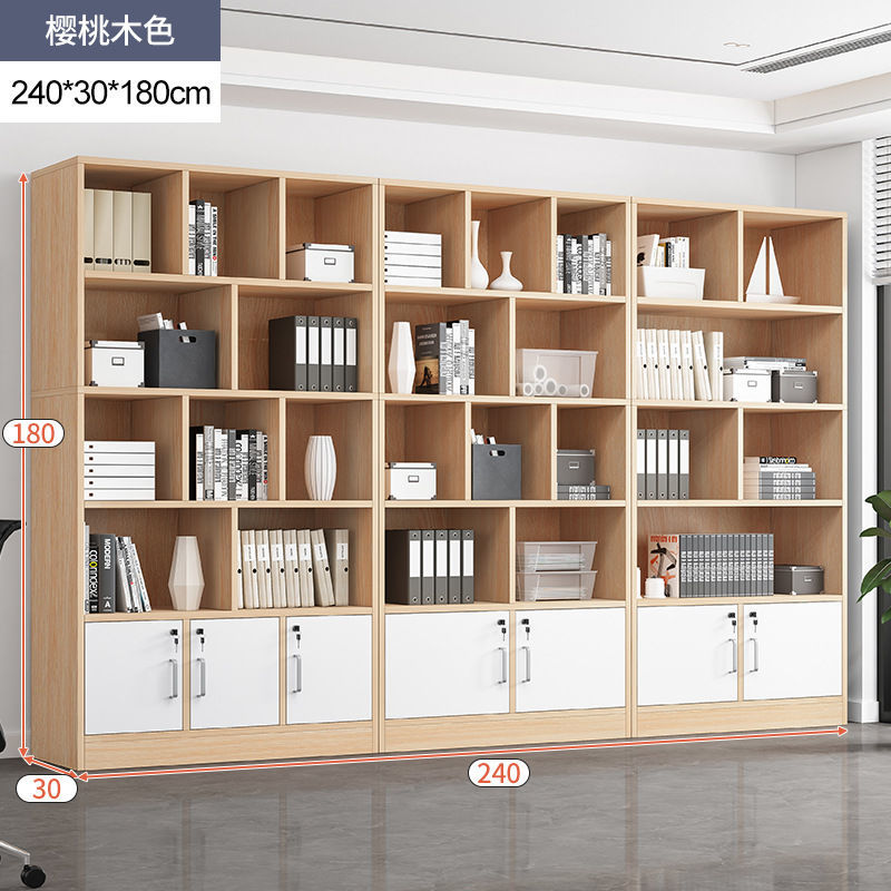 Bookcase Bookshelf Combination Student Locker with Door Bookcase Bookshelf Floor Storage Shelf Living Room Bedroom Bookcase