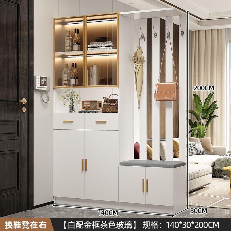 Entrance Cabinet Dining Room Hallway Entrance Simple Modern Subareas Screens Living Room Covering Open Cabinet