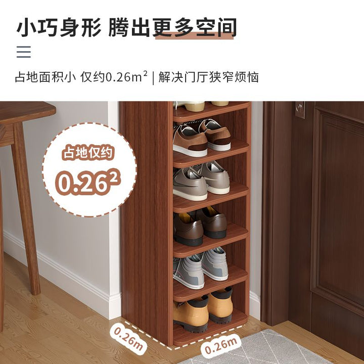 Shoe Rack Multi-Layer Home Doorway Gap Storage Fantastic Bedroom Dorm Small Narrow Shoe Cabinet for Space-Saving Rental House