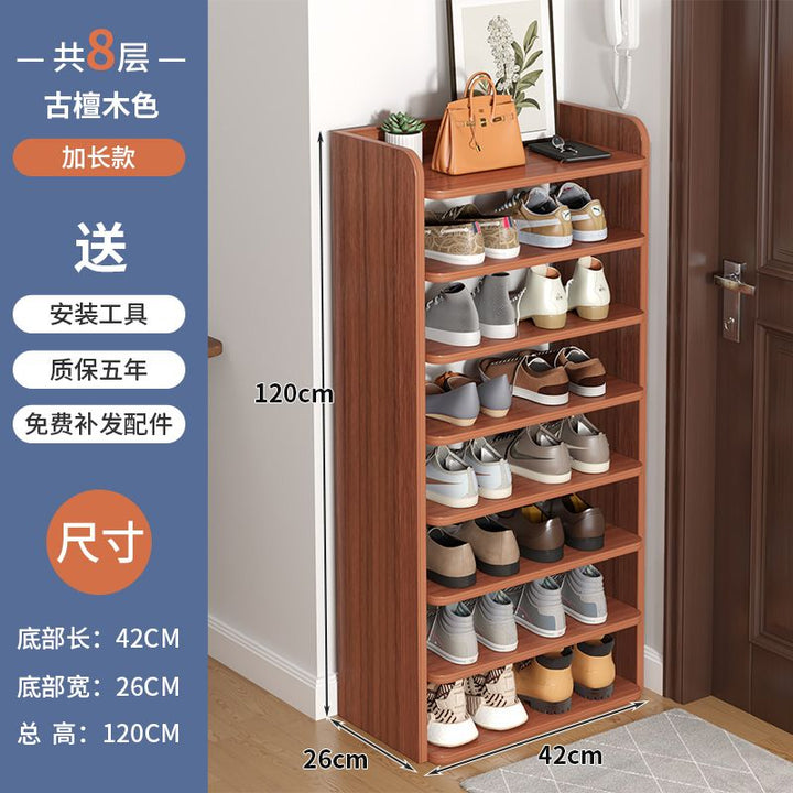 Shoe Rack Multi-Layer Home Doorway Gap Storage Fantastic Bedroom Dorm Small Narrow Shoe Cabinet for Space-Saving Rental House