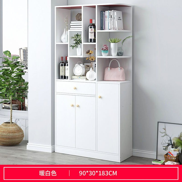 Bookcase Bookshelf Combination Student Locker with Door Bookcase Bookshelf Floor Storage Shelf Living Room Bedroom Bookcase