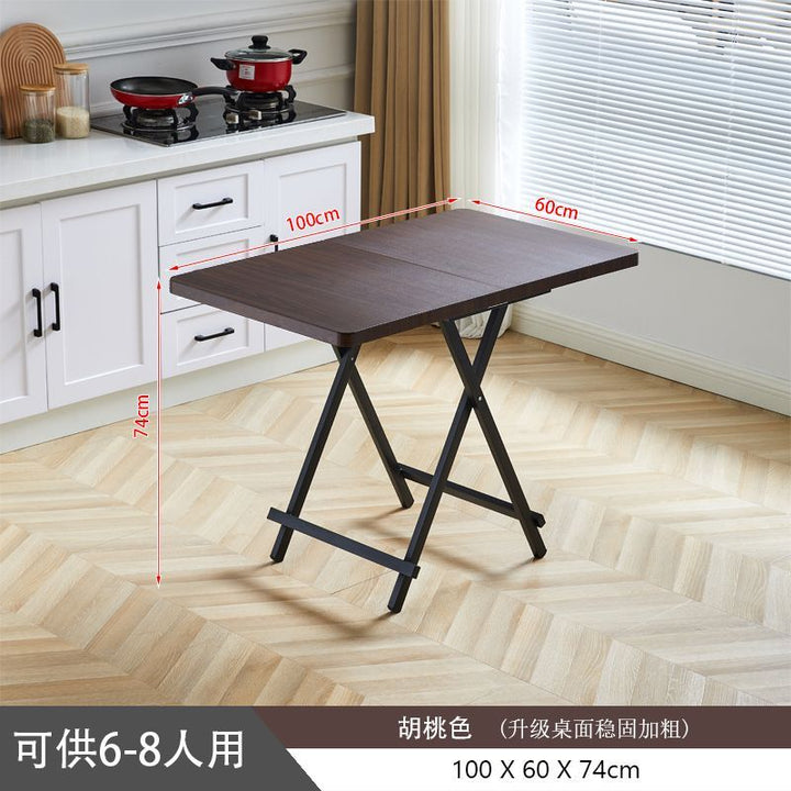 Folding Table Household Eating Table Folding Simple Small Apartment Dining Tables and Chairs Set Dormitory Portable Folding Folding Table Children