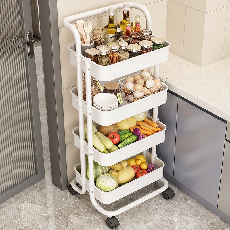 Trolley Rack Floor Bathroom Kitchen Mobile Snack Toy Cosmetic Room Multi-Layer Bedroom Book Storage Shelf