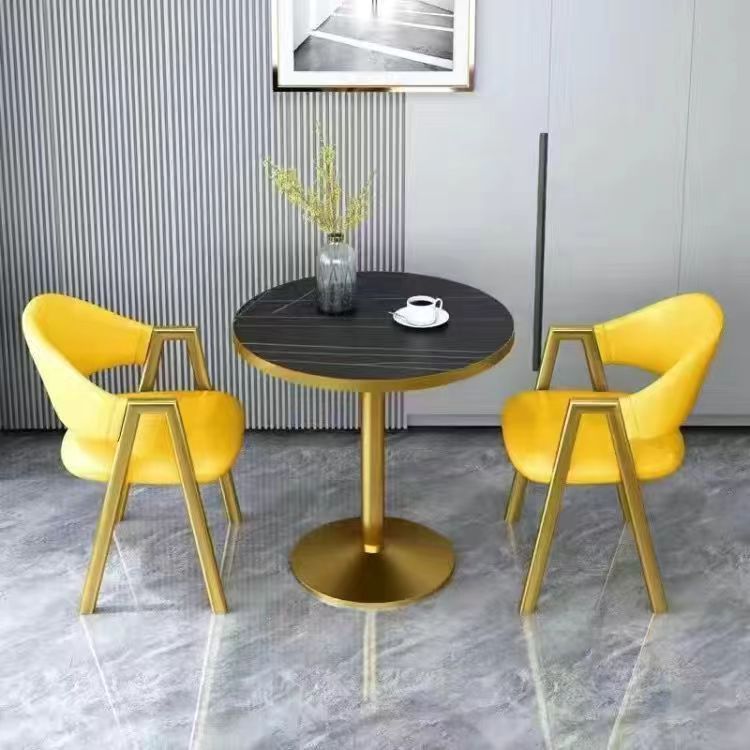 Nordic Style Negotiation Table and Chair Combination Reception Simple Small Apartment Milk Tea Sales Office Balcony Leisure Small round Table