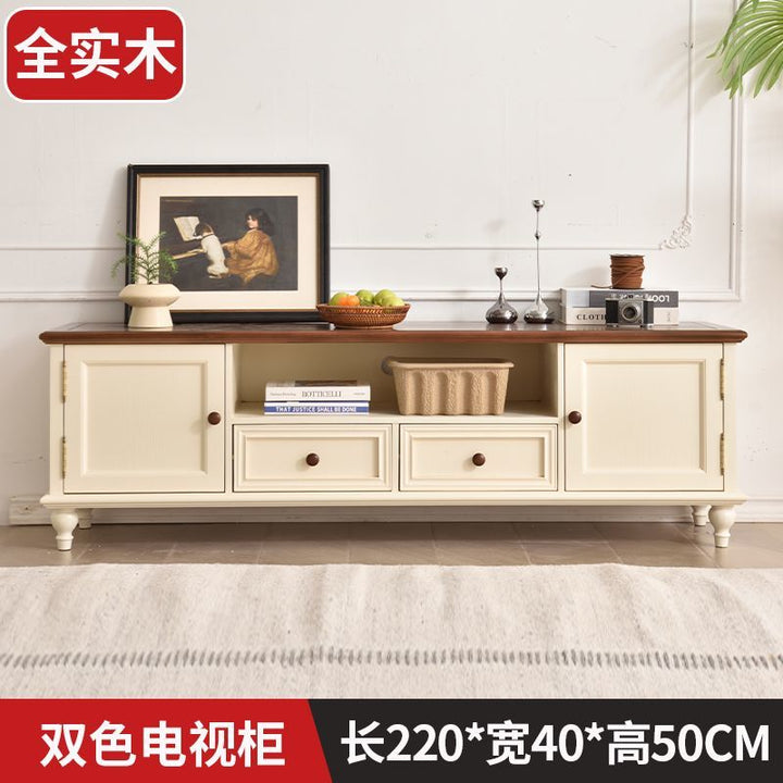 American-Style Solid Wood Small Wine Cabinet Single Door Display Cabinet Made of Glass European-Style Living Room Curio Cabinet Household Sideboard Cabinet