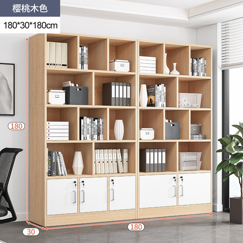 Bookcase Bookshelf Combination Student Locker with Door Bookcase Bookshelf Floor Storage Shelf Living Room Bedroom Bookcase