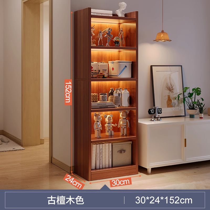 Bookcase Bookshelf Simple Floor Multi-Layer Living Room Storage Cabinet Bedroom Wall Bay Window Shelf Cabinet Locker