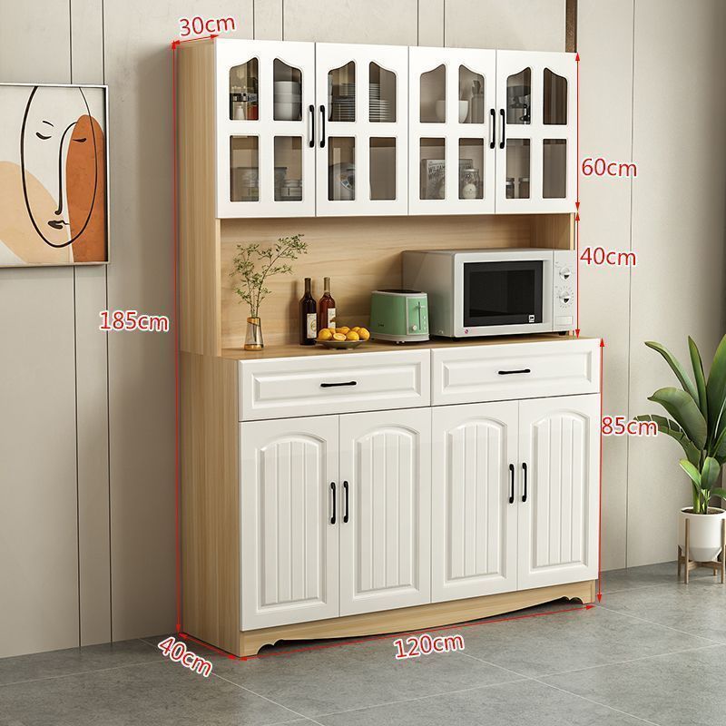 European-Style Kitchen Sideboard Cabinet Simple Cupboard Simple Locker Living Room Cabinet Dining Room Tea Cabinet Multifunctional Wine Cabinet