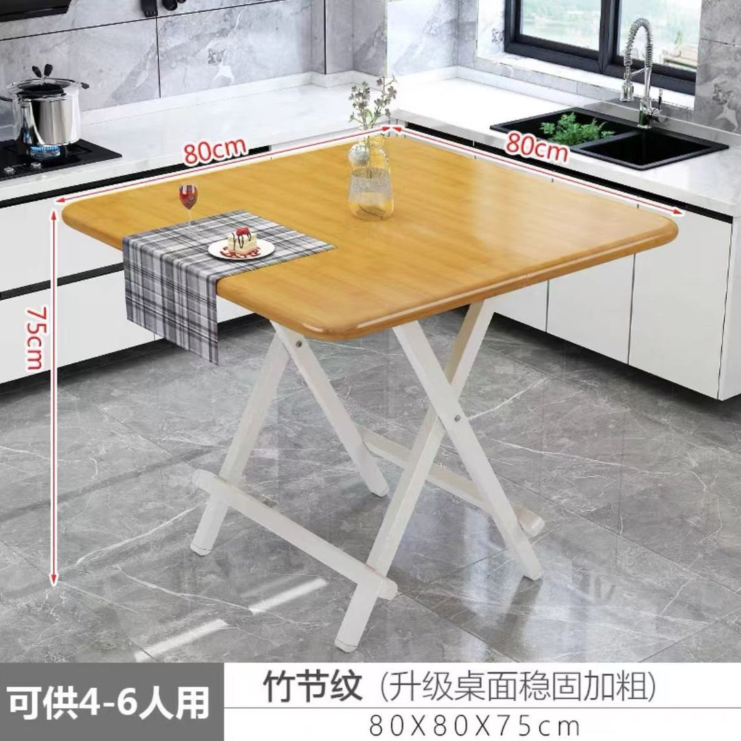 Folding Table Household Eating Table Folding Simple Small Apartment Dining Tables and Chairs Set Dormitory Portable Folding Folding Table Children