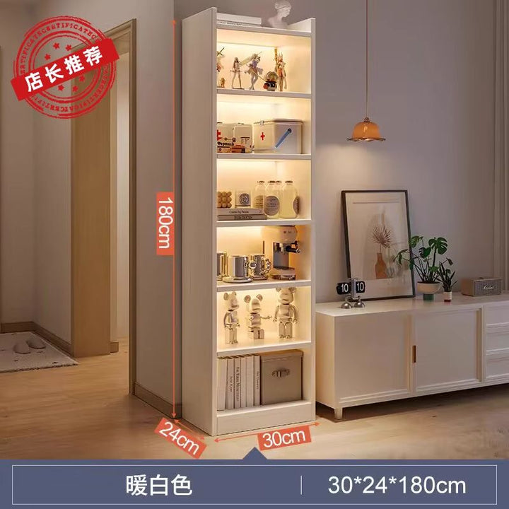 Bookcase Bookshelf Simple Floor Multi-Layer Living Room Storage Cabinet Bedroom Wall Bay Window Shelf Cabinet Locker