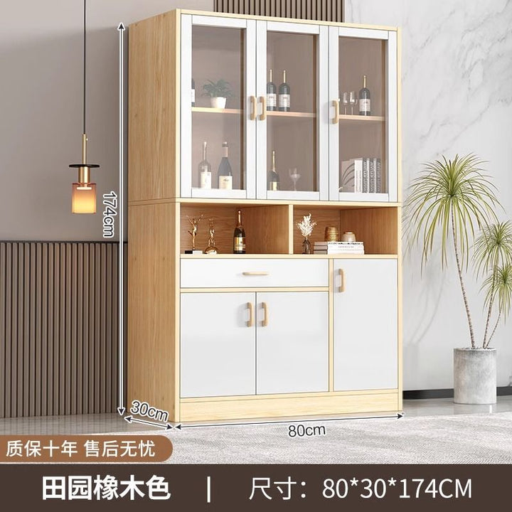 2024New Wine Cabinet Home Display Cabinet Living Room Shelf Wall Display Cabinet Simple Multi-Layer Hallway Locker