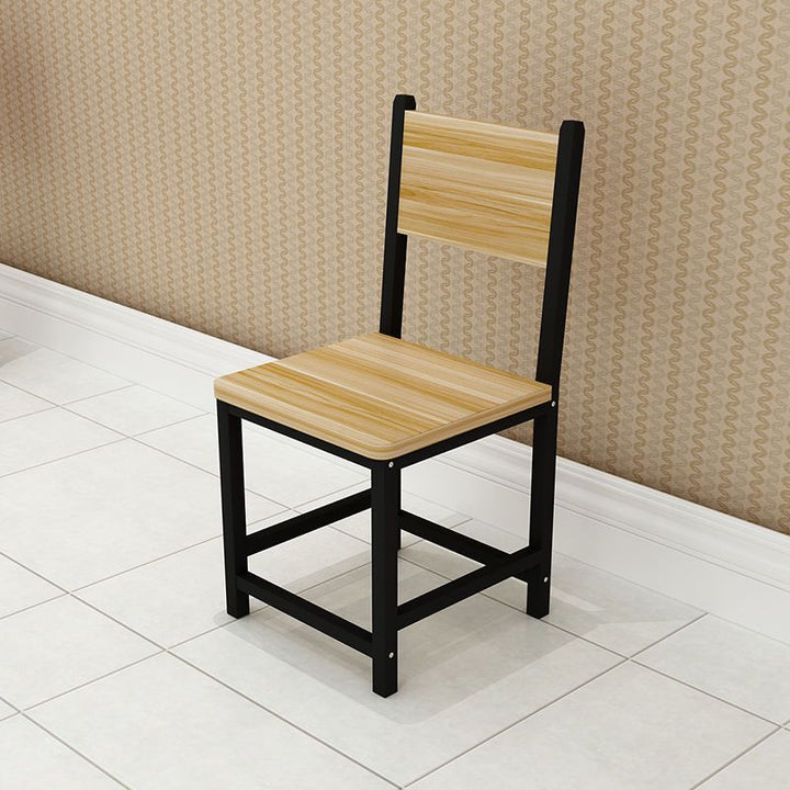 Simple Steel Wood Student Dining Chair Office Chair Simple Restaurant Chair Dining Chair Snack Shop Backrest Chair Home Dining Chair