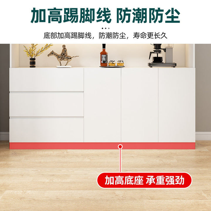 Bailixin Side Cabinet Wine Cabinet Combined Bookcase with Storage Glass Door Storage Household Heightened Living Room Study Cabinet